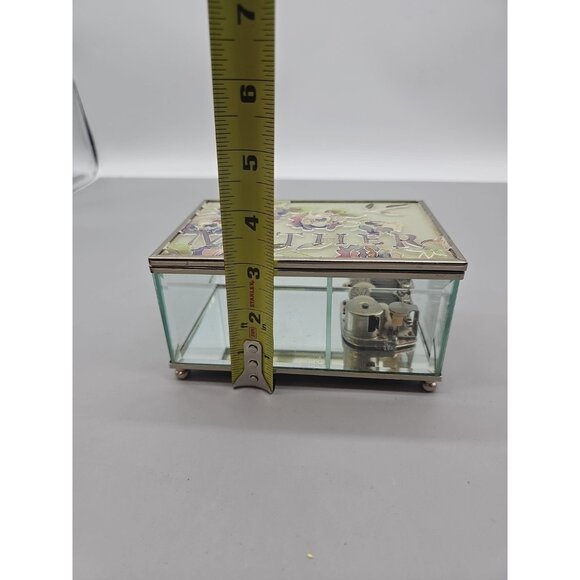 Vtg Stained Glass San Francisco Music Box Beveled Edge Glass Joan Baker Works - Picture 2 of 7